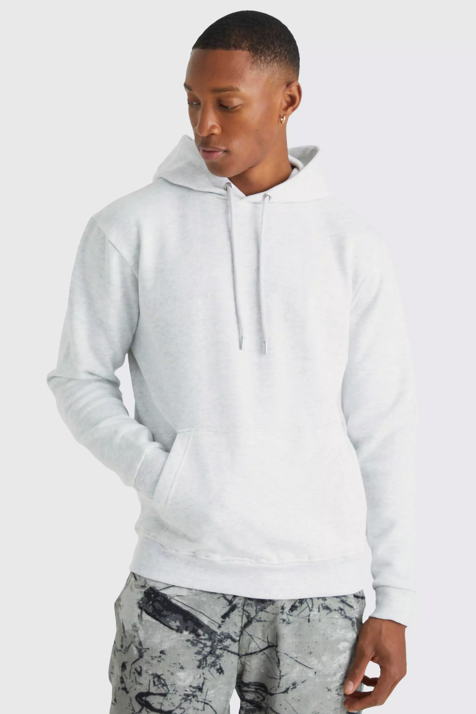 Slim fit white hoodie new arrivals